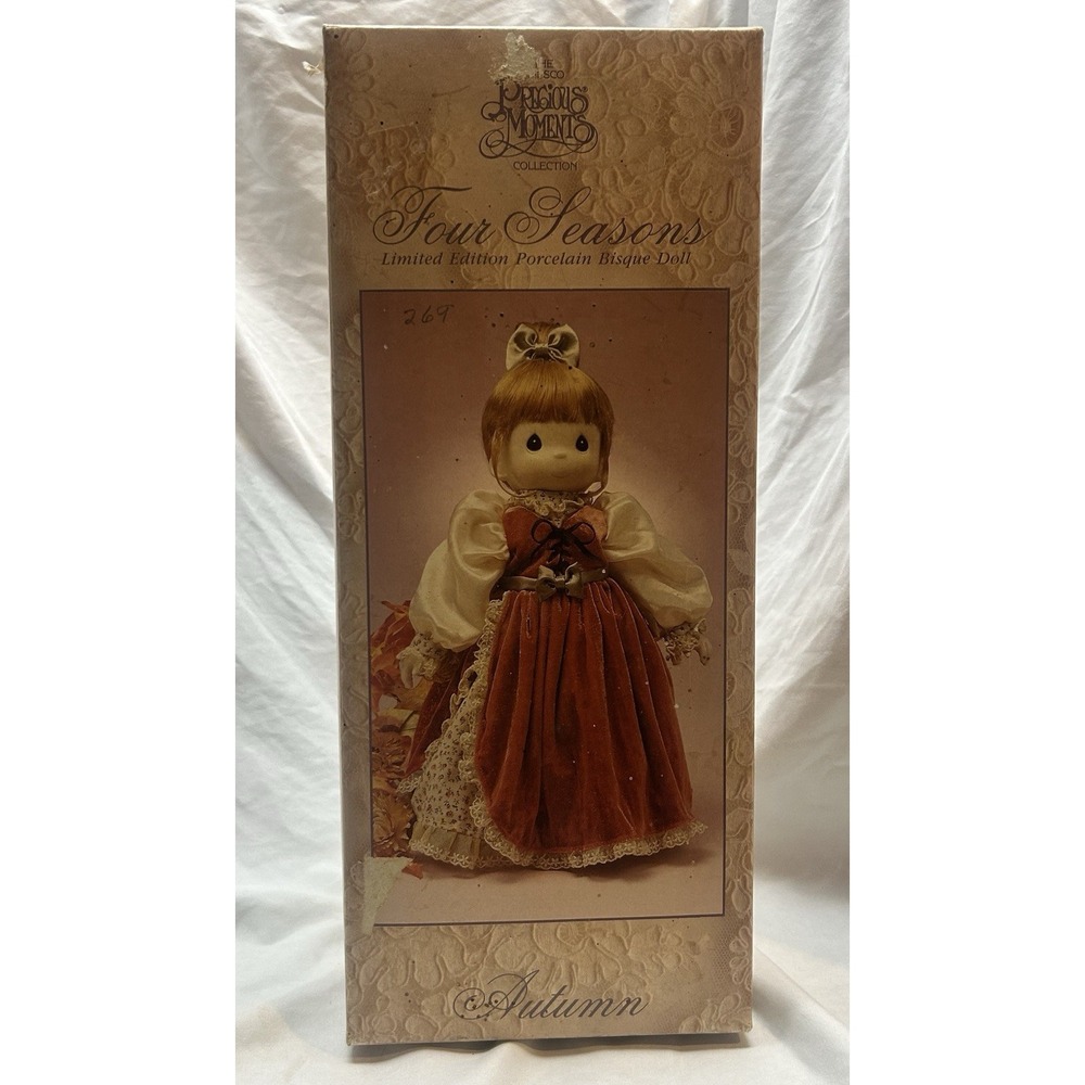 Autumn's Precious Moments Four Seasons Limited Edition Porcelain Bisque Doll BA7